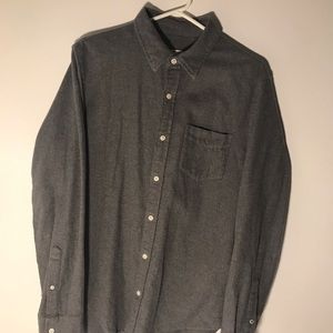 Club Monaco Grey Thick Button Down